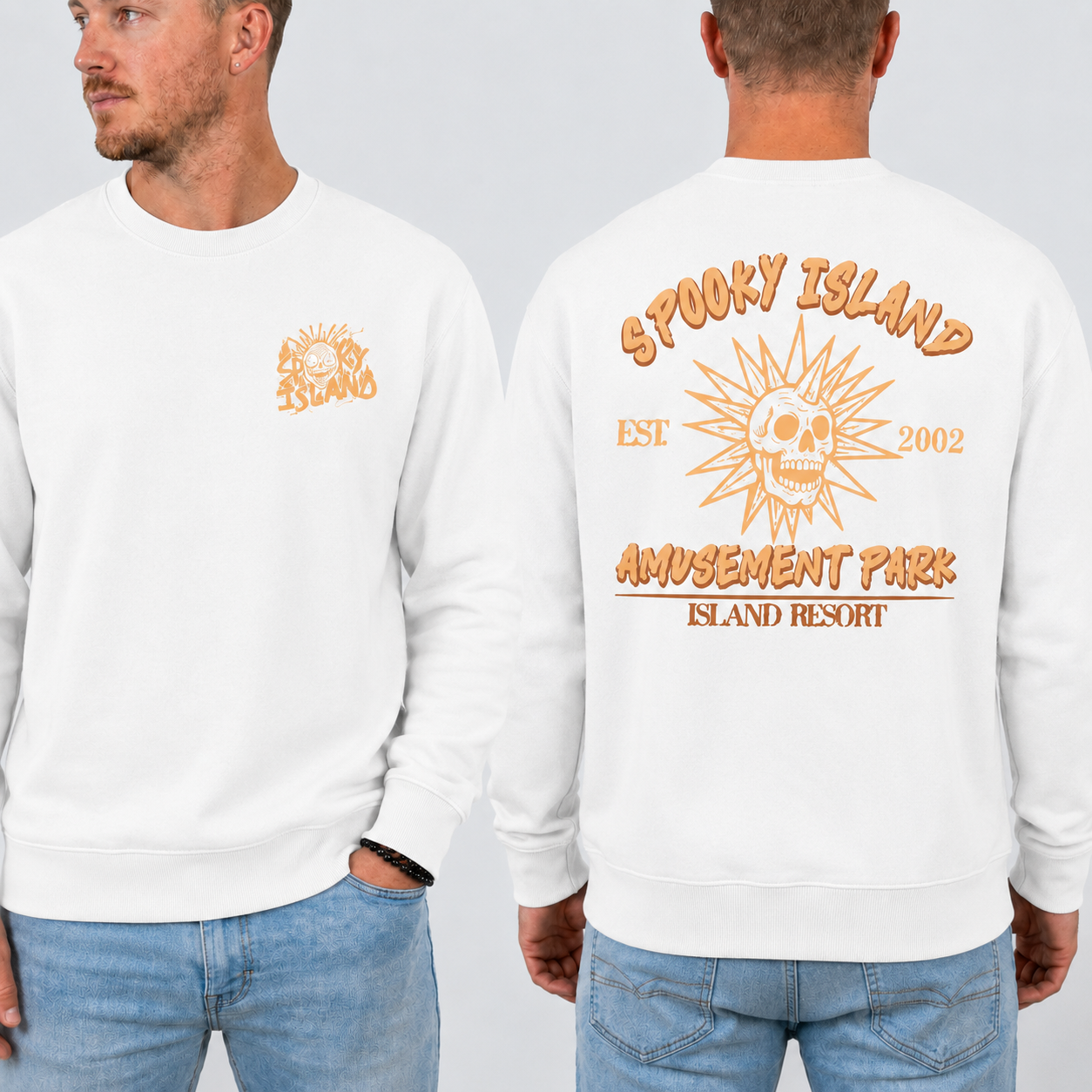 Unisex Spooky Island Halloween Movie Sweatshirt