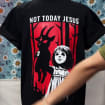 Not Today Jesus Gothic Goat Shirt