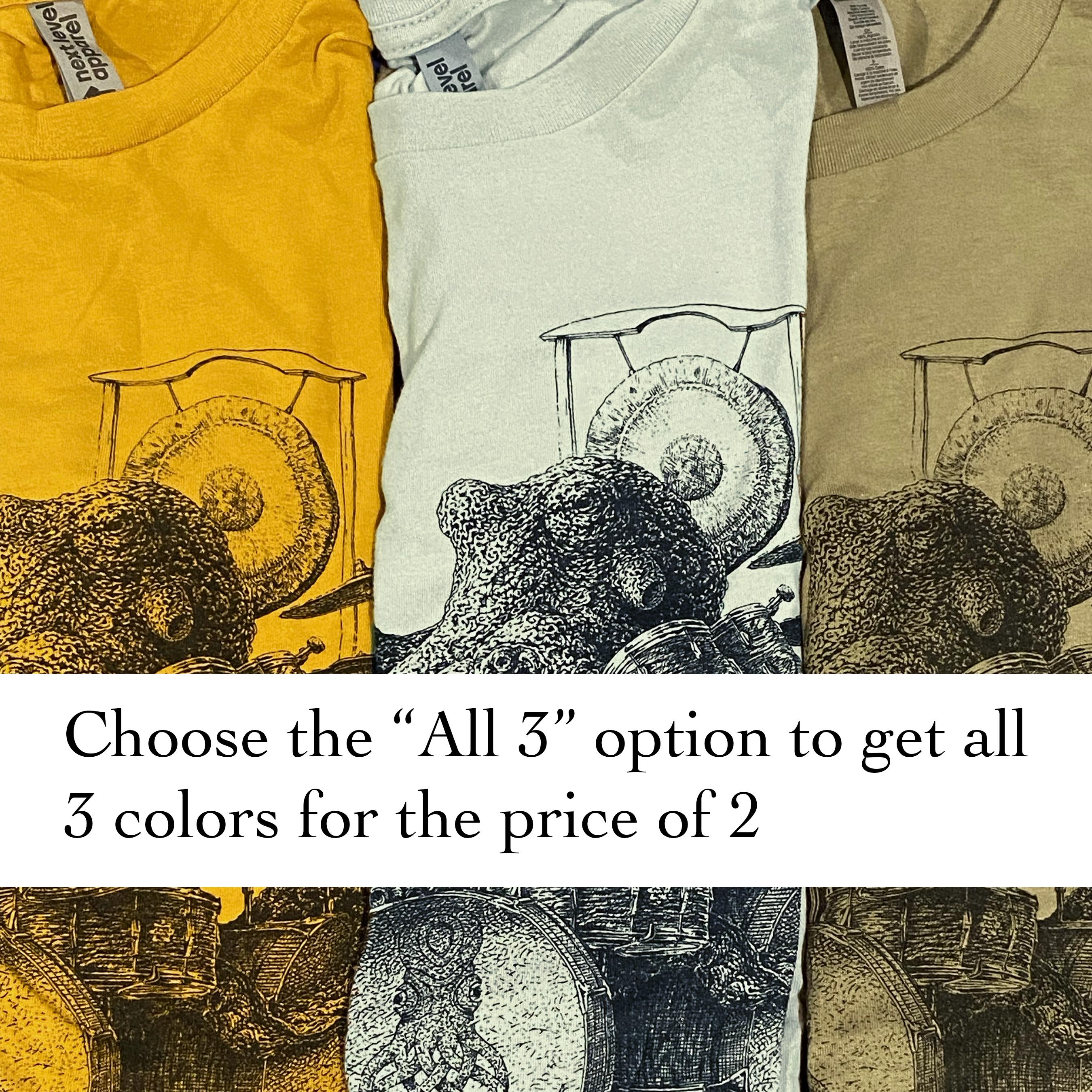 Octopus Playing Drums Shirt