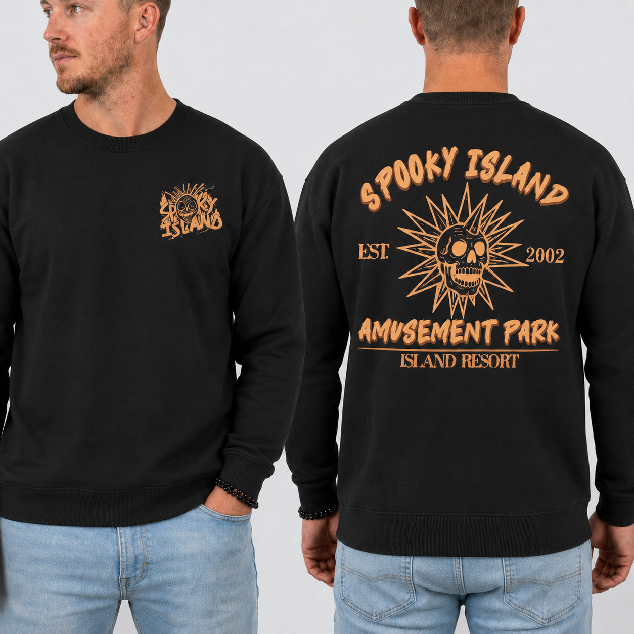 Unisex Spooky Island Halloween Movie Sweatshirt