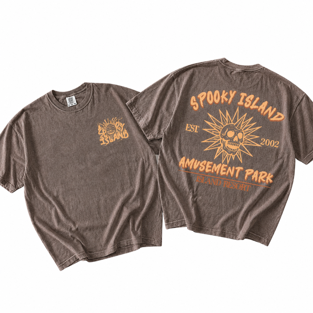 Unisex Spooky Island Comfort Colors Shirt, Retro Halloween Movie Shirt, Disco Skull T-Shirt, 90s Nostalgia Halloween, Summer Spooky Shirt