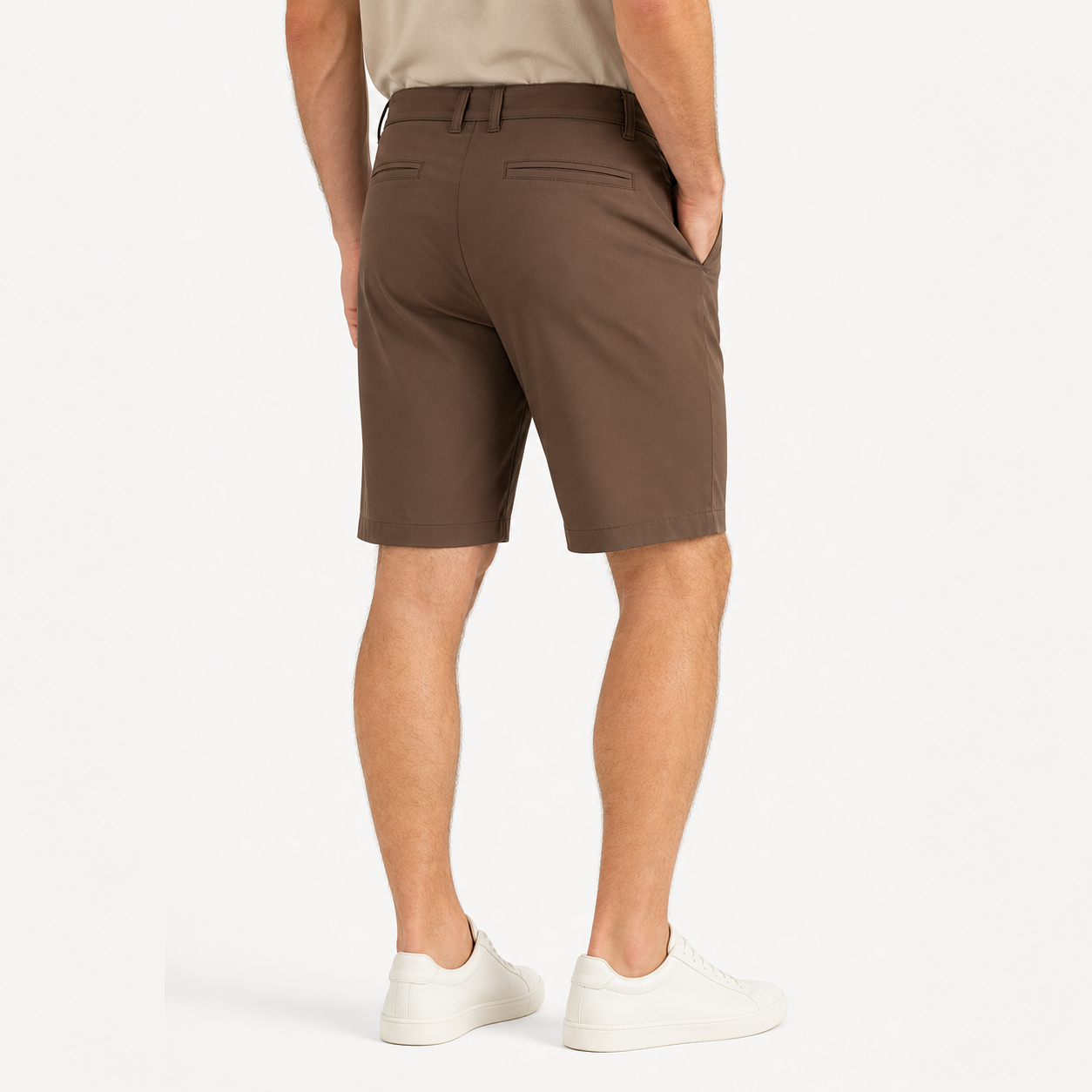 Men's 9-inch golf work shorts back view