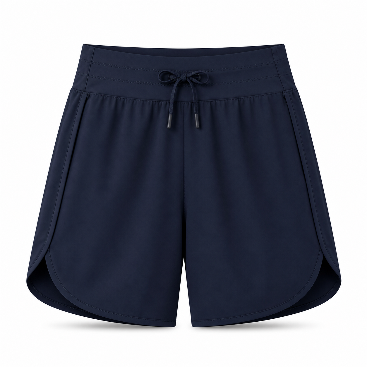 Navy women's 7-inch high-waist quick-dry running shorts