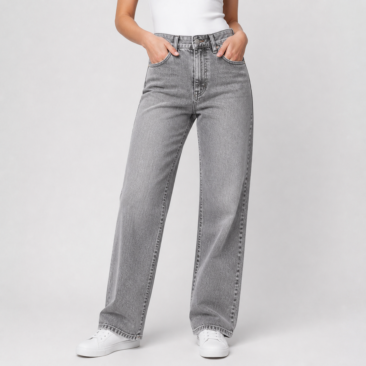 Concrete Grey model try-on