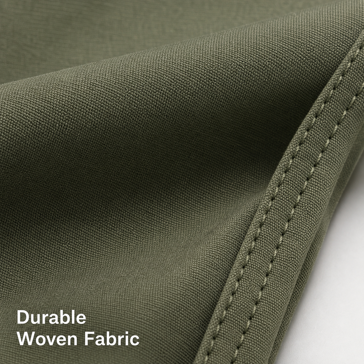 Matte woven fabric detail on men's cargo pants