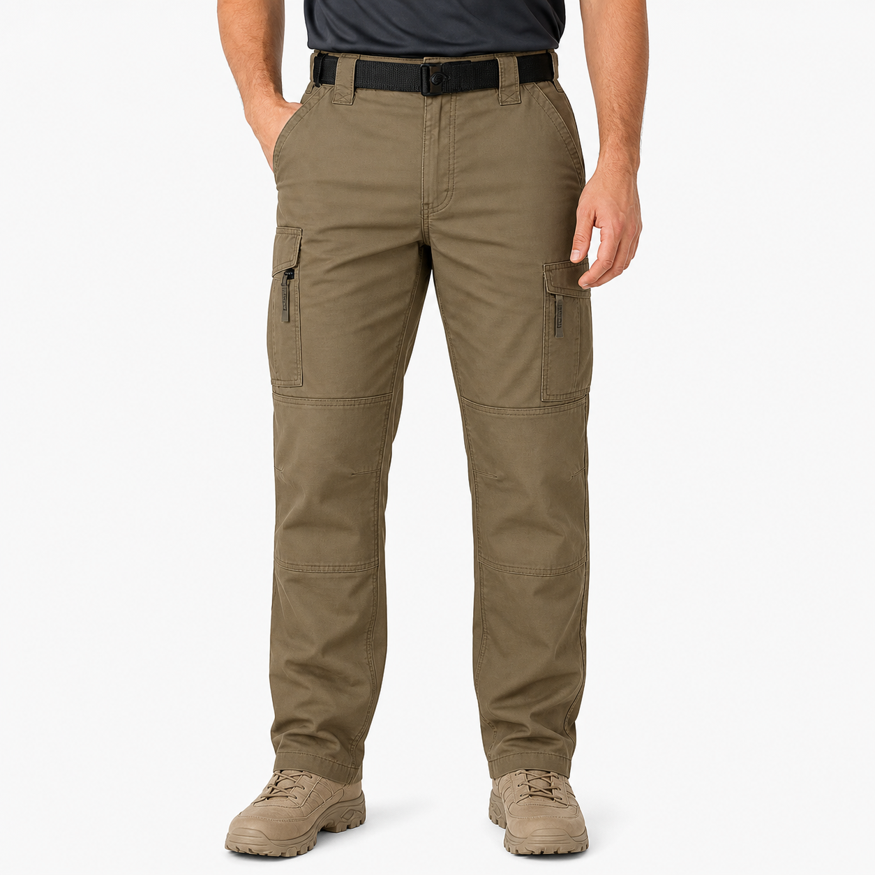 Dark Khaki tactical cargo work pants