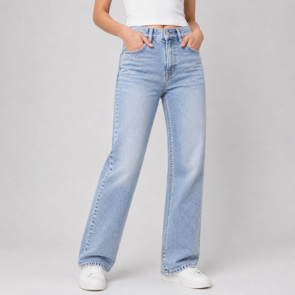 Light Blue model try-on