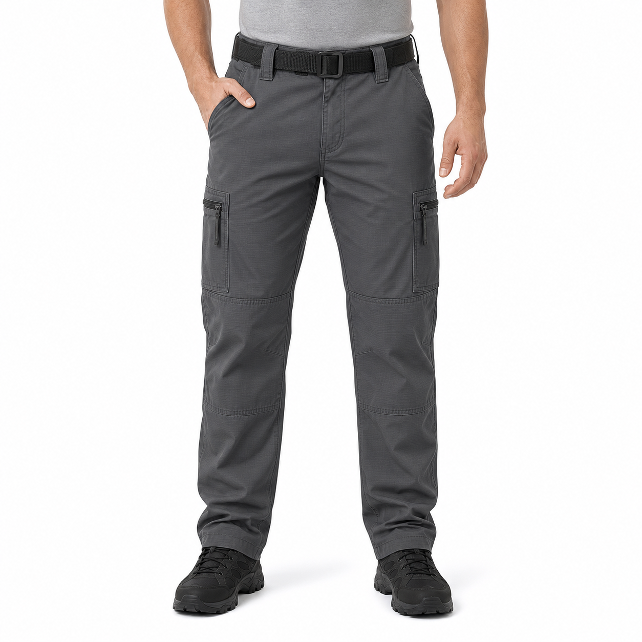 Dark Grey tactical cargo work pants