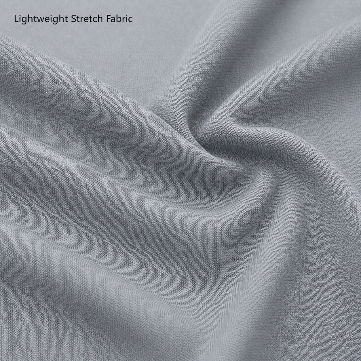 Lightweight stretch athletic knit fabric detail