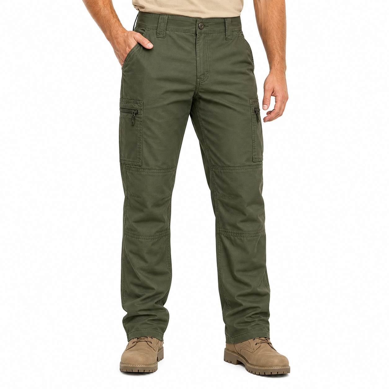 Army Green tactical cargo work pants