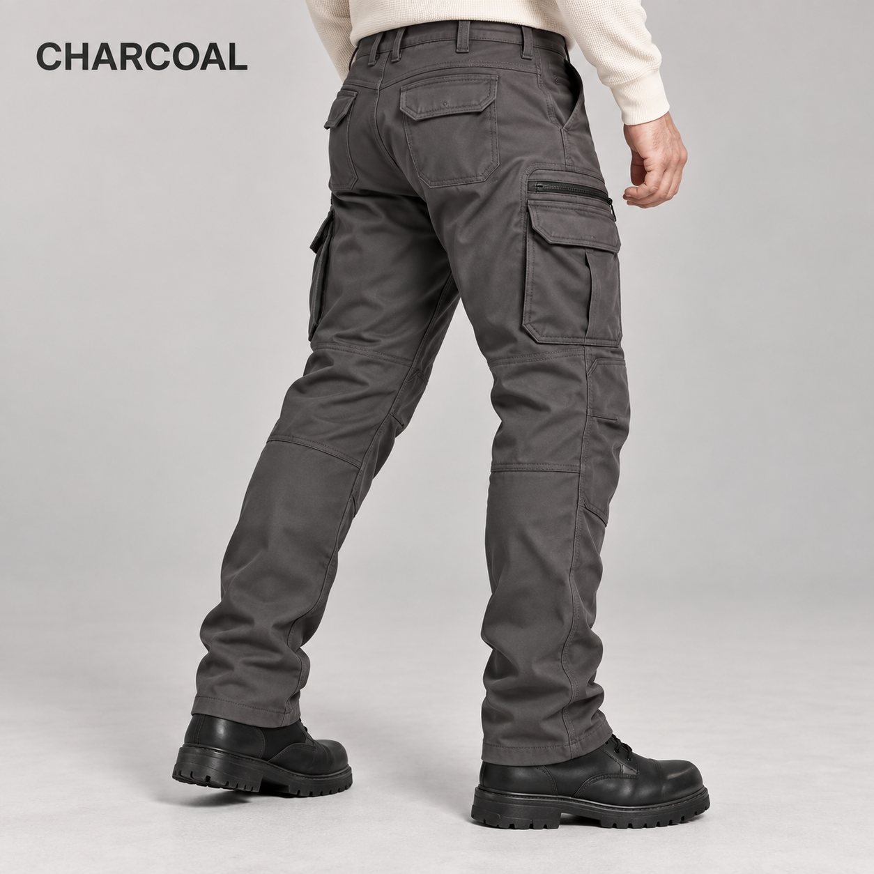 Charcoal men's functional cargo pants