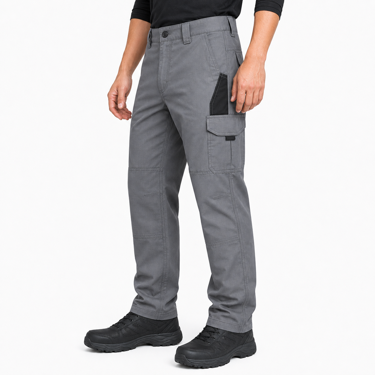 Grey tactical cargo work pants color variant