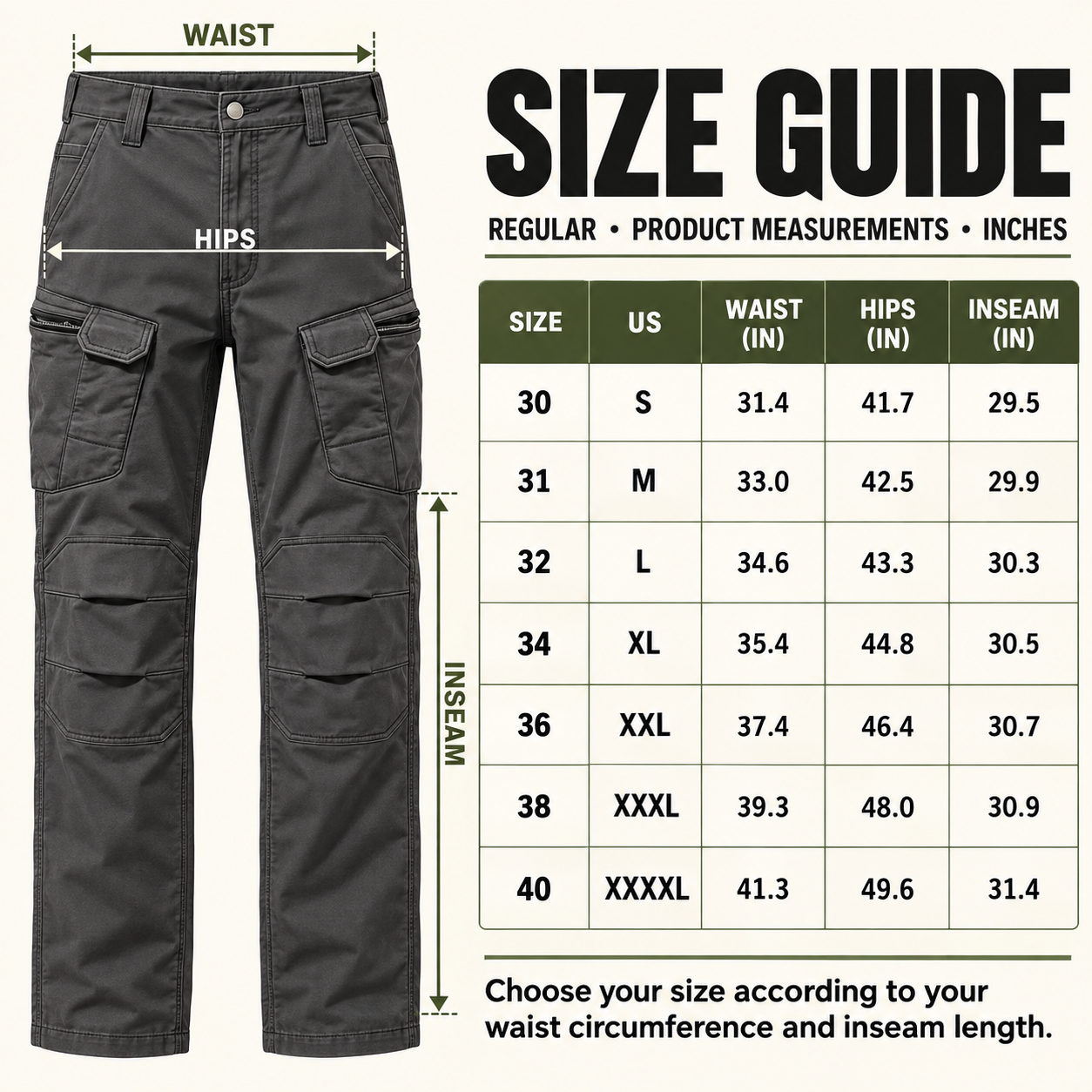 Men's Fleece-Lined Functional Cargo Pants