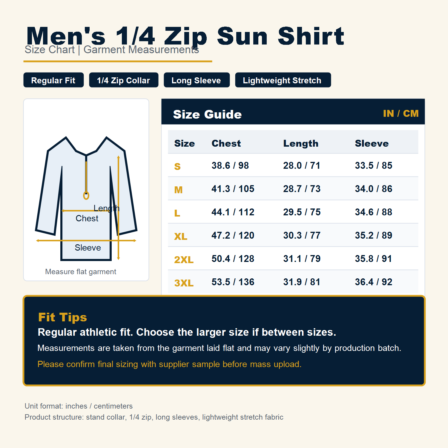 Men's 1/4 Zip Sun Protection Shirt Bundle