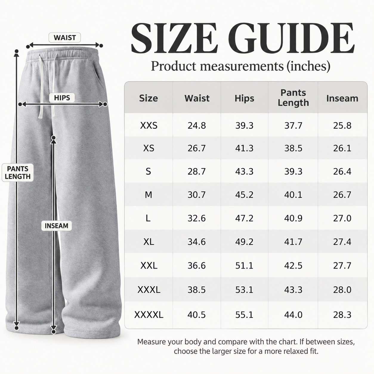 KRUIDA Unisex Ultra-Soft Wide-Leg Sweatpants