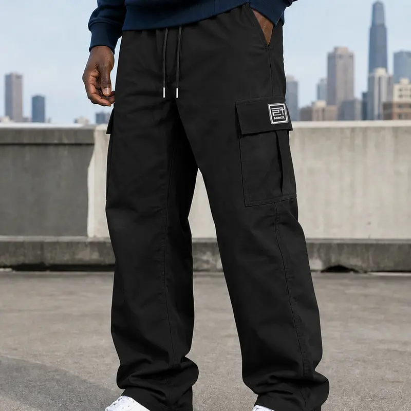 Men's loose-fit cargo pants 21 detail 04 webp