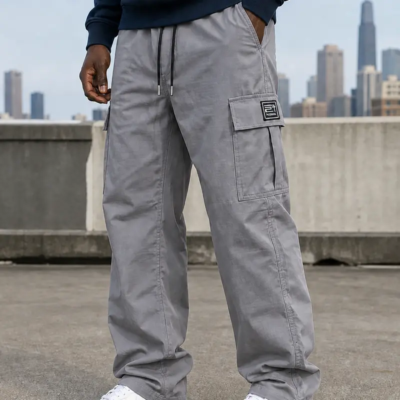Men's loose-fit cargo pants 22 detail 05 webp