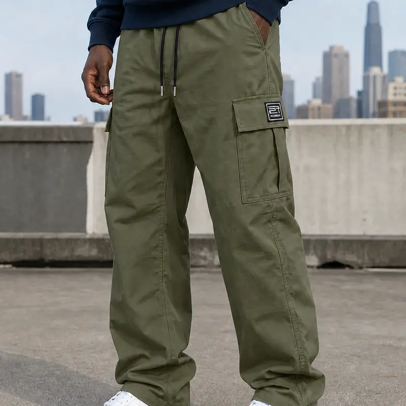 Men's loose-fit cargo pants 24 detail 07 webp