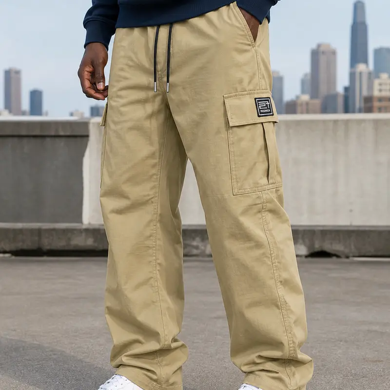 Men's loose-fit cargo pants 25 detail 08 webp