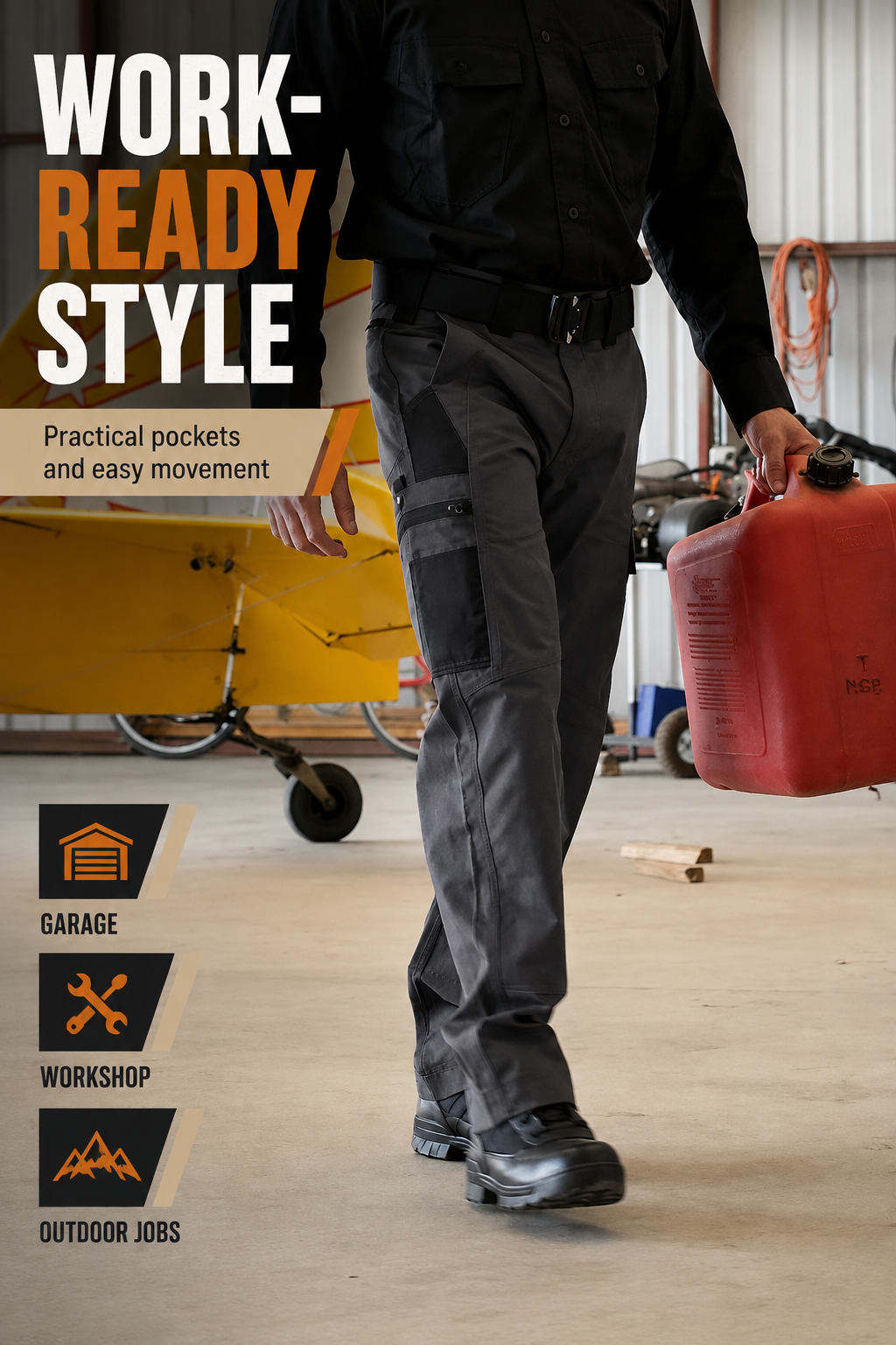Men's Tactical Cargo Work Pants Bundle ,  Fishing, work, camping，Suitable for Spring and Autumn Wear