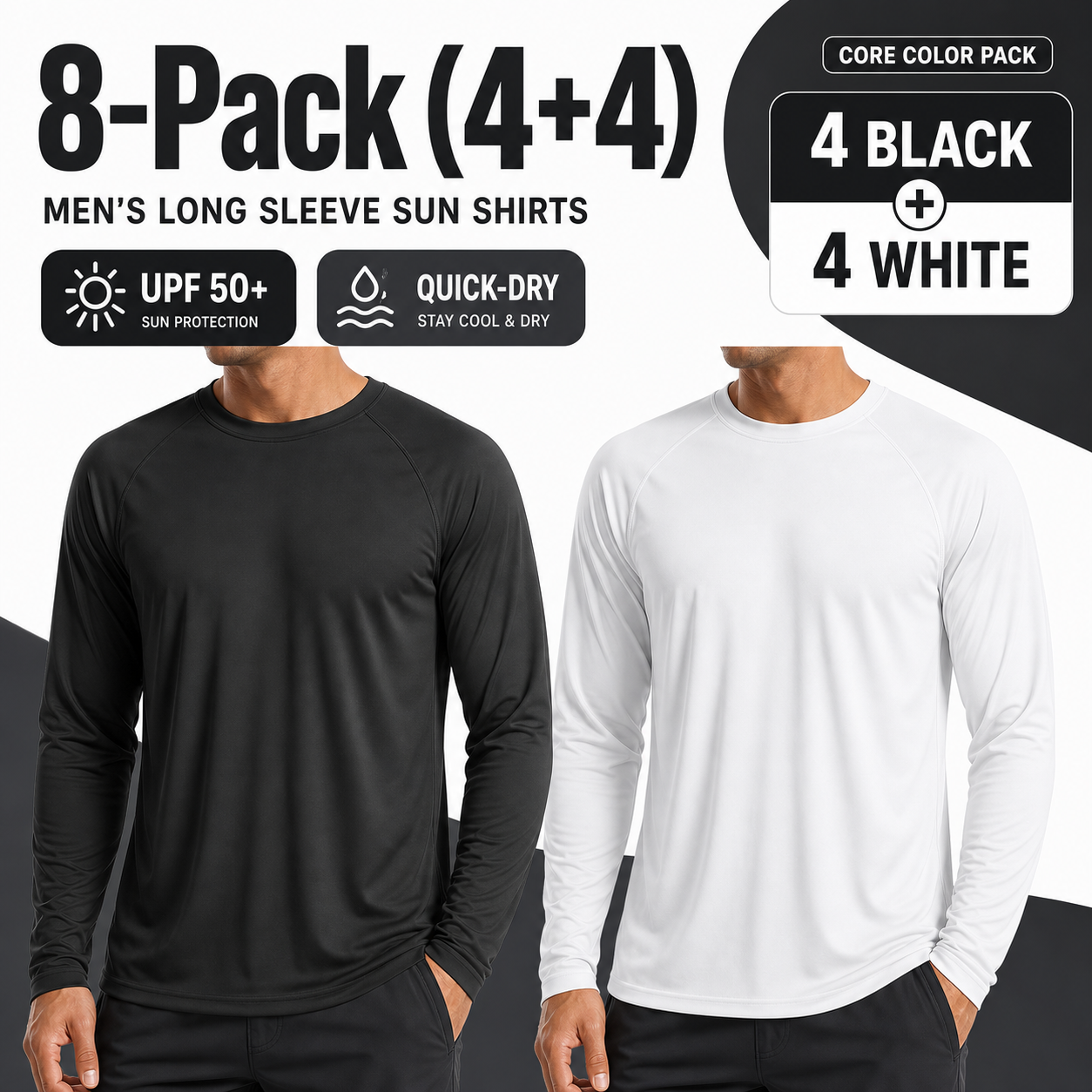 Men's UPF 50+ Quick-Dry Long Sleeve Sun Shirt