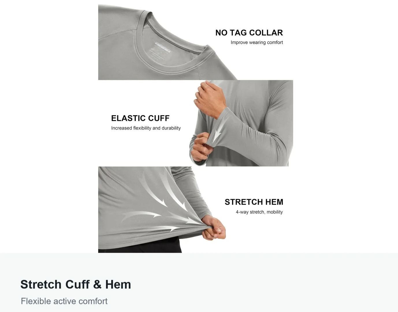 Men's UPF 50+ Quick-Dry Long Sleeve Sun Shirt