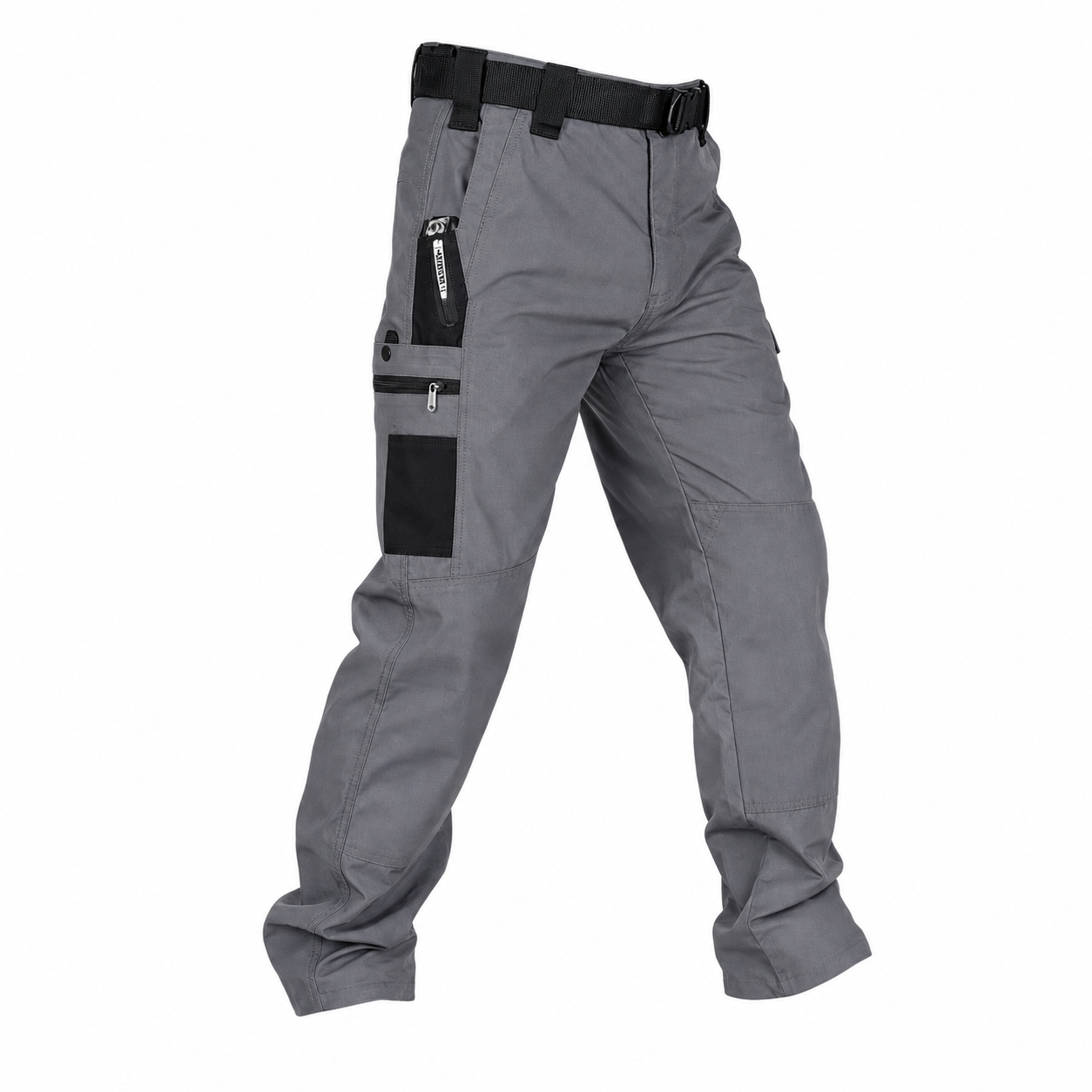 Grey tactical cargo work pants