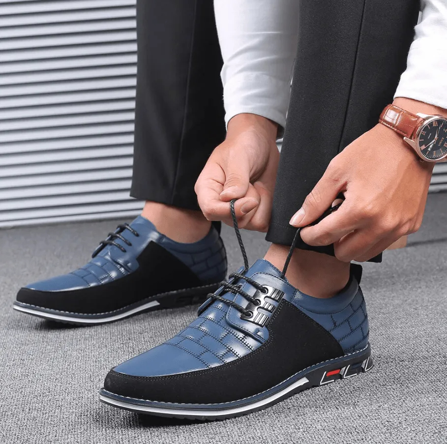 🎉Men Splicing Non Slip Business Casual Comfortable Leather Oxfords