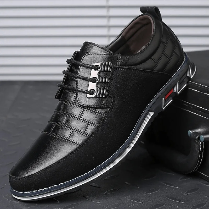 🎉Men Splicing Non Slip Business Casual Comfortable Leather Oxfords