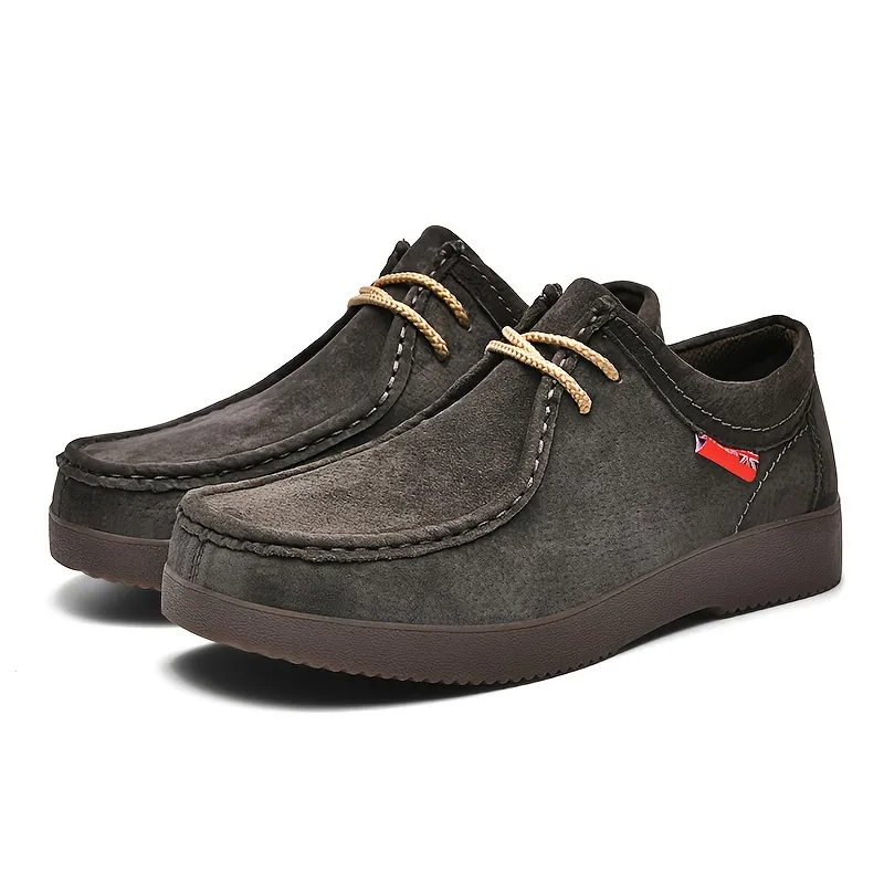 🔥Comfortable Anti-slip Men's Handmade Casual Shoes - Solid Color Handmade Loafers