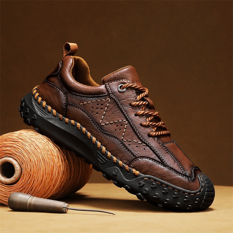 ⏰ 50% off -Men's handmade genuine leather non-slip orthopedic shoes