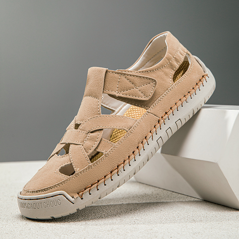 2026 New Roman-Style Flat Woven Beach Sandals – Soft-Soled, Lightweight, and Non-Slip