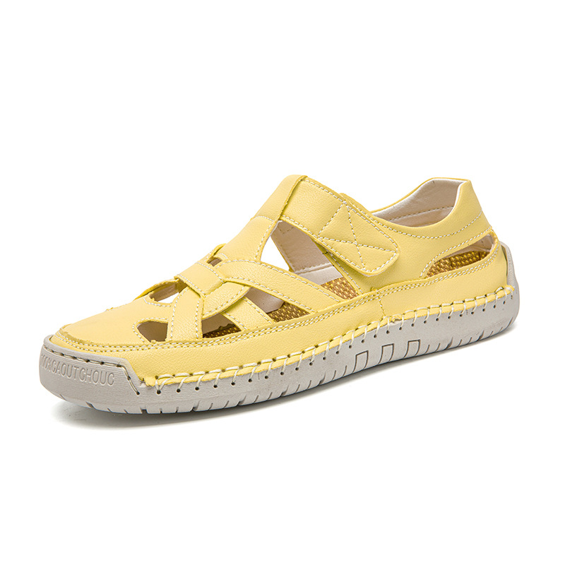 2026 New Roman-Style Flat Woven Beach Sandals – Soft-Soled, Lightweight, and Non-Slip