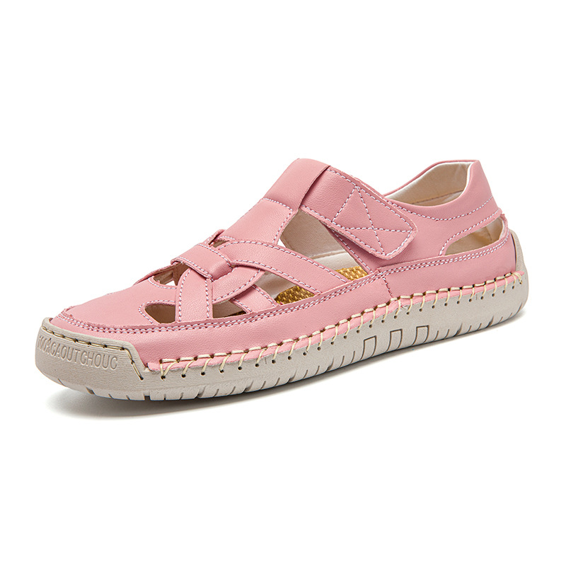 2026 New Roman-Style Flat Woven Beach Sandals – Soft-Soled, Lightweight, and Non-Slip