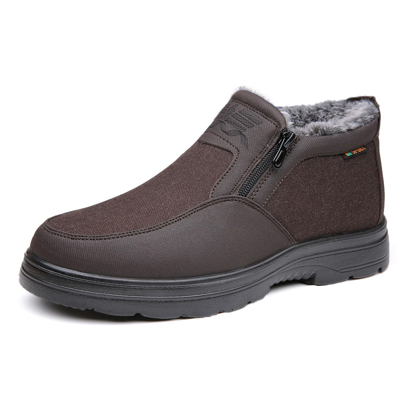 🔥Last day! 60% off!🔥 Men's fleece-lined outdoor waterproof, non-slip, warm walking shoes with arch support, comfortable orthopedic walking shoes.