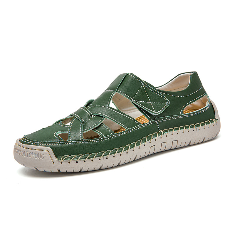 2026 New Roman-Style Flat Woven Beach Sandals – Soft-Soled, Lightweight, and Non-Slip