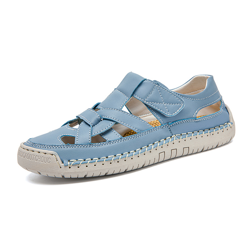 2026 New Roman-Style Flat Woven Beach Sandals – Soft-Soled, Lightweight, and Non-Slip