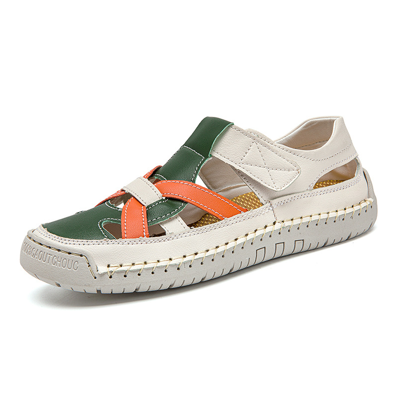 2026 New Roman-Style Flat Woven Beach Sandals – Soft-Soled, Lightweight, and Non-Slip