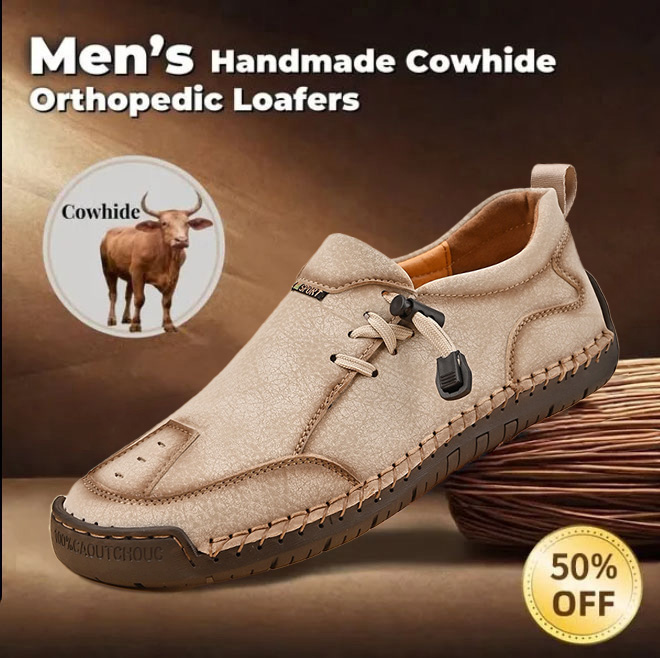 ⏰ 50% Off - Men's Genuine Leather Non-Slip Orthopedic Loafers