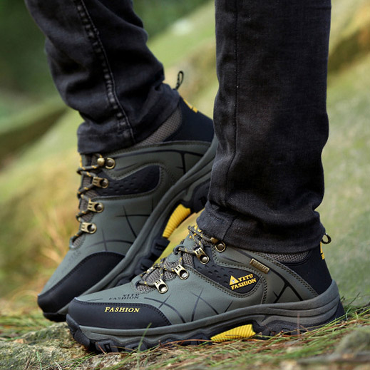 (⏰LAST DAY-49% OFF🛒)Men's Outdoor Hiking Shoes – Waterproof, Non-Slip, Puncture-Proof & Smash-Proof with Arch Support & Wide Toe – Perfect for Daily Wear & Outdoor Adventures