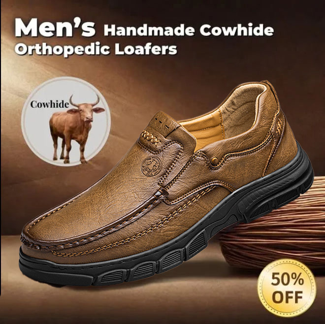 ⏰ 50% off -Men's genuine leather non-slip orthopedic shoes