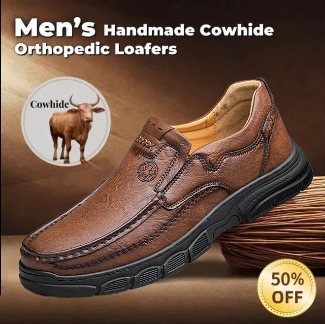 ⏰ 50% off -Men's genuine leather non-slip orthopedic shoes