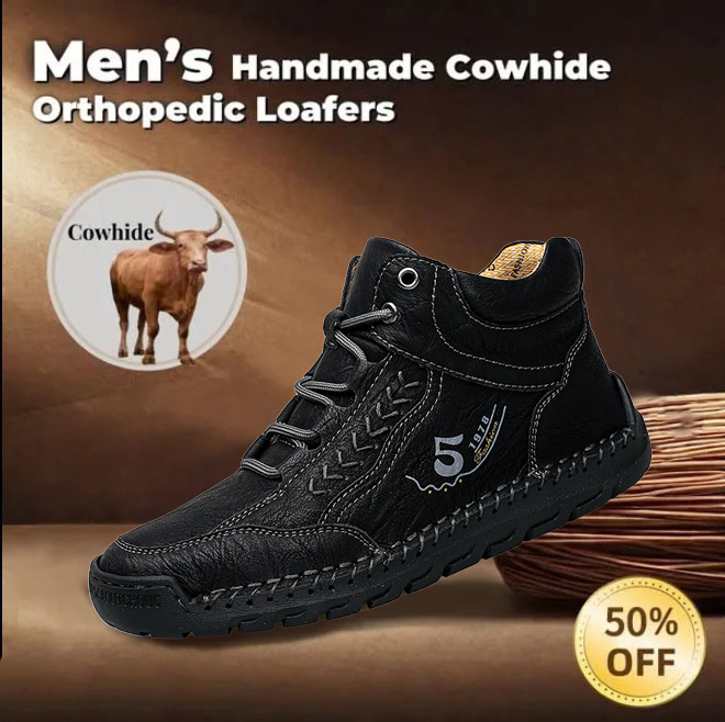 ⏰ 50% Off - Men's Genuine Leather Non-Slip Orthopedic Outdoor Casual Shoes