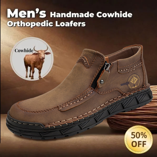 ⏰ 50% off - 2025 Newest Men's Orthopedic Leather Loafers