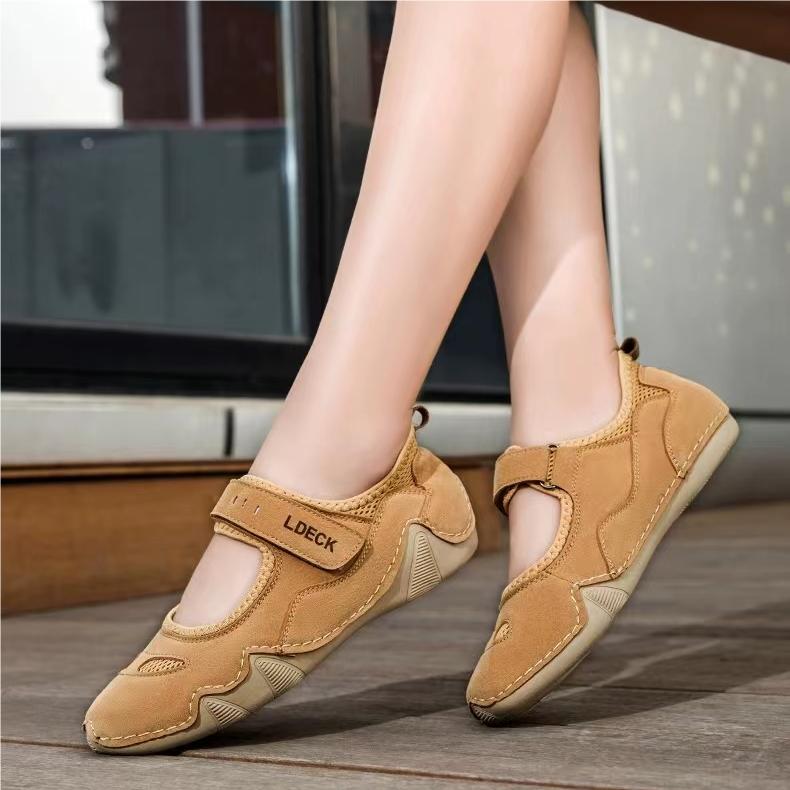 🌸🎉Trendy Must-Have! Only a Few Left!✨🥿💫Women's Daily Comfortable Breathable Lightweight Corrective Slip-On Walking Shoes| Tie Shoeswomans Barefoot Shoes