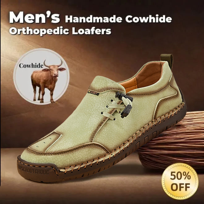 ⏰ 50% Off - Men's Genuine Leather Non-Slip Orthopedic Loafers