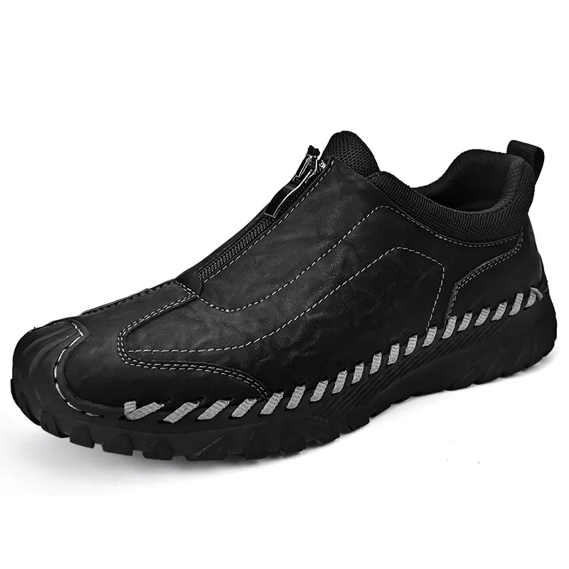 Men's Handcrafted Genuine Moccasins Outdoor Breathable Casual Shoes