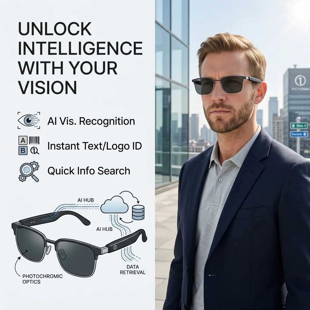 👀 All-weather mobile AI eye assistant, real-time synchronous translation in milliseconds, cross-border barrier-free communication, hands-free calls, music playback, message voice notifications, first-person high-definition shooting