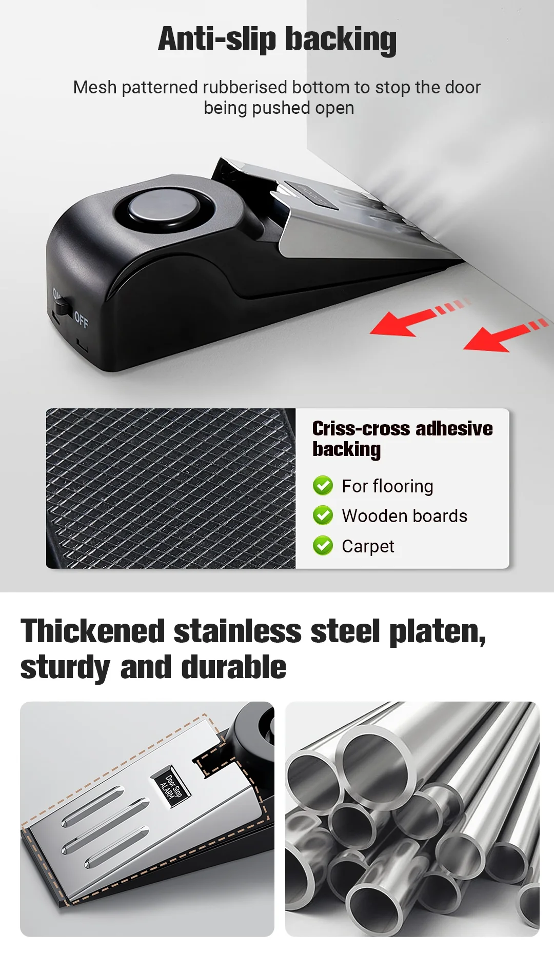 🔥Hot Sale 50% OFF🔥 2026 Door Resistance Anti-theft Alarm（for your safety）