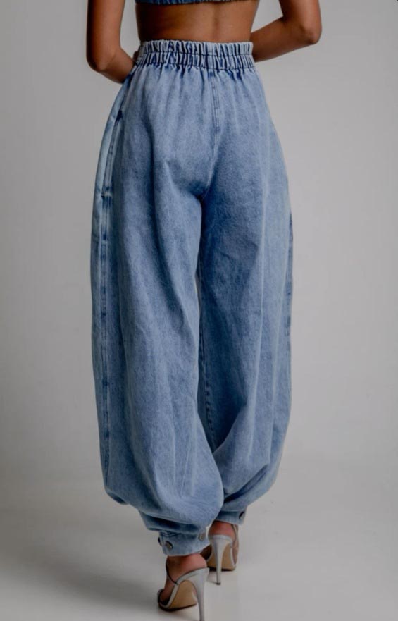 New summer women's high-waisted casual retro jeans